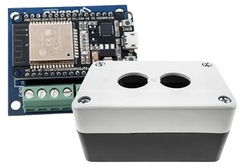 Pulsador Bluetooth DobleD de desarrollo propio
